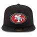 Men's San Francisco 49ers New Era Black 2016 Sideline Official 59FIFTY Fitted Hat 2419584